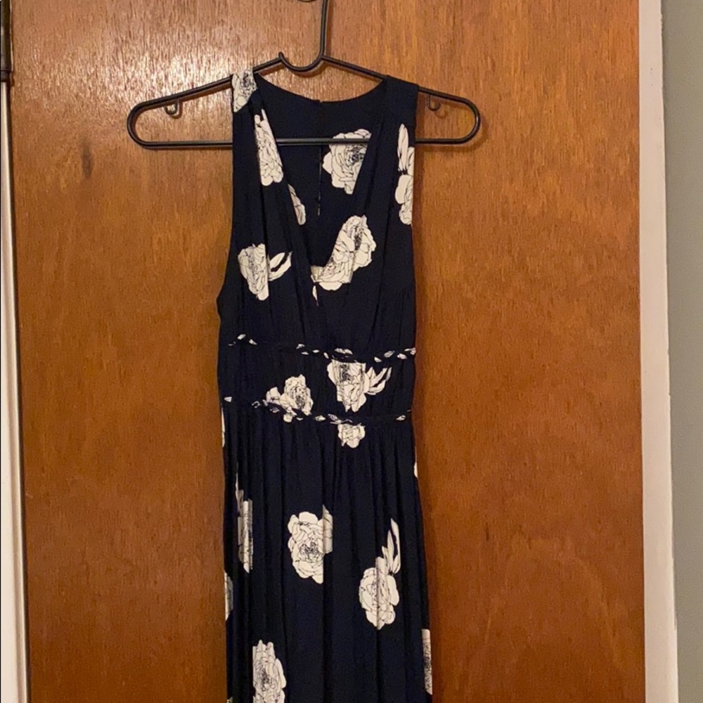 Navy maxi dress